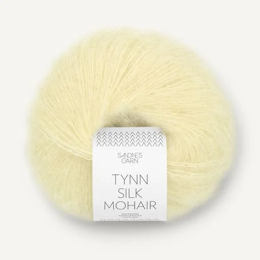 Sandnes Garn Tynn Silk Mohair UK - Light Yellow 2102