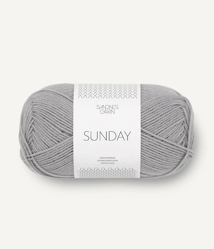 Sandnes Garn Sunday UK - Light Grey 1045